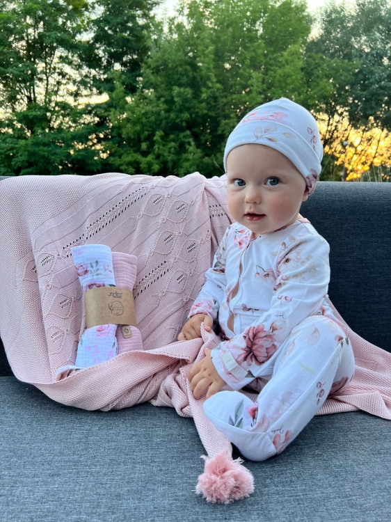 RENNE babygrow Botanic and EMILIA knotted hat (2).jpeg